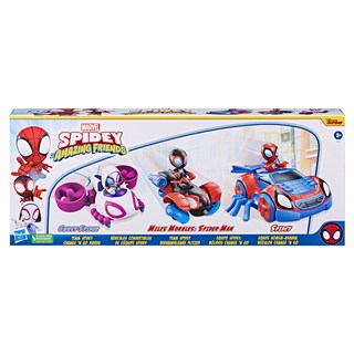 Hasbro 孩之寶 Marvel 漫威 蜘蛛人與他的神奇朋友們 英雄人物交通工具三入組, 1盒