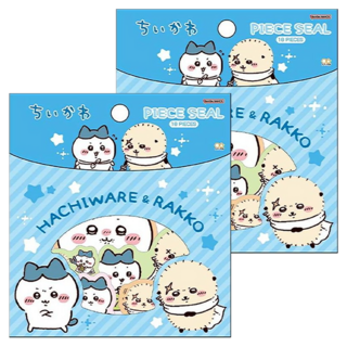 sun-star 吉伊卡哇造型貼紙, 小藍 + 海獺 多色, 2組