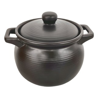 新食器台灣製陶瓷鍋 3.5L, 黑色, 1盒, 25.5cm