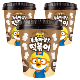 어니스트에프엔비 뽀로로 볶음 짜장 떡볶이, 110g, 3개