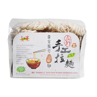 佳饌 五行手工拉麵 純素 黃金蕎麥山藥麵 純手工製造自然日晒風乾 非油炸未經漂白處理, 720g, 1包