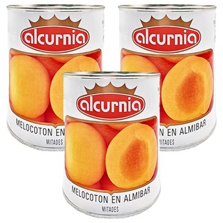 alcurnia 西班牙水蜜桃, 新鮮採收, 即開即食, 840g, 3罐