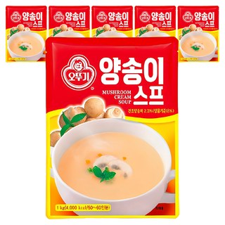 오뚜기 양송이 스프, 1kg, 6개