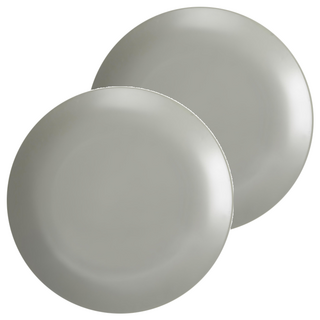 SSUEIM 復古線條餐盤 灰色, 2件組主餐盤, 2個