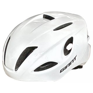 GIANT 捷安特 MARS 空力安全帽 亮光競速白, 1個, 58~61cm