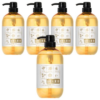 SOAPBERRY 古寶無患子 招財納福檀木薰香沐浴露, 草本萃取, 植物精油, 無患子皂素, 500g, 5瓶