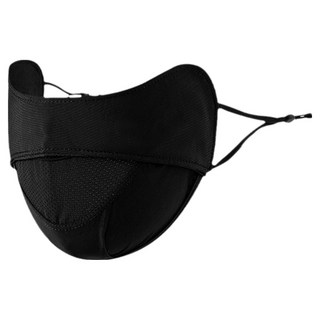 리빙홈디테일 스포츠 골프마스크 얼굴 햇빛 가리개, 블랙, 1개