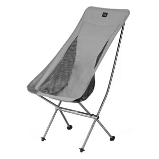 Naturehike 挪客 星月L04超輕全鋁月亮椅 L JJ015 輕量便攜 舒適高背露營椅, 1個, 銀沙灰