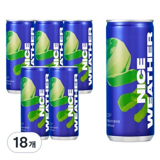 好天氣零蘇打青蘋果, 18個, 250ml