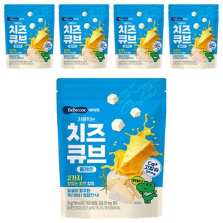 BEBECOOK 第一次吃起司塊, 16g, 5包, 原味