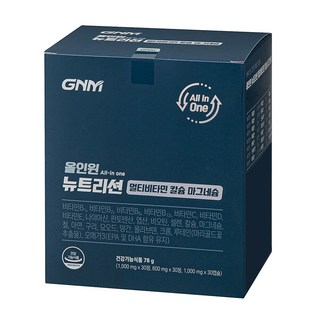 GNM All-in-one 營養綜合維他命 鈣 鎂, 30錠, 1個