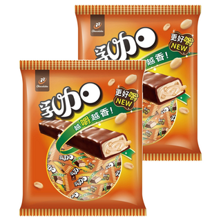 77 乳加 迷你巧克力, 123g, 2袋