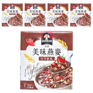 QUAKER 桂格 美味燕麥 可可鮮苺, 232g, 5盒