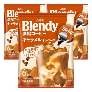 AGF 濃縮咖啡膠囊球 焦糖風味, 18g, 6顆, 3袋