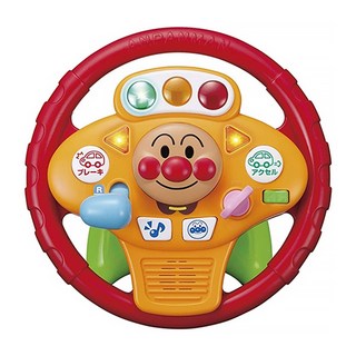 PiNOCCHiO 麵包超人 方向盤 塑膠玩具, 配備多種燈光和音效互動按鈕 附有固定帶, 315594, 1個