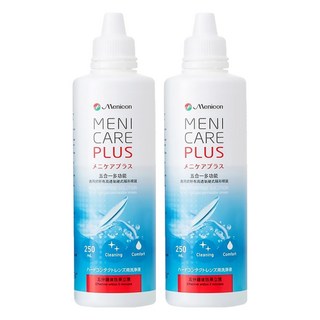 Menicon 五合一硬式隱形眼鏡清潔液, 250ml, 2瓶