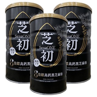 SesaONE 芝初 8倍細高鈣黑芝麻粉, 380g, 3罐