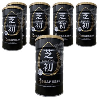 SesaONE 芝初 8倍細高鈣黑芝麻粉, 380g, 6罐