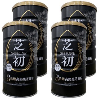 SesaONE 芝初 8倍細高鈣黑芝麻粉, 380g, 4罐