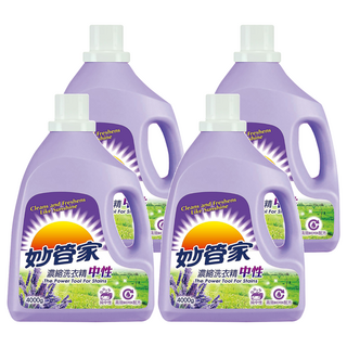 Magic Amah 妙管家 濃縮洗衣精 中性, 4kg, 4桶