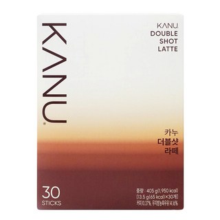 KANU 漸層奶香雙拿鐵咖啡 Set 30條 低溫萃取 韓國國民咖啡, 13.5g, 1盒