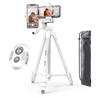 셀루미 136cm 고강성 하이 퍼포먼스 삼각대 화이트 + 리모컨 화이트 풀세트, SEL-TRD150A, 삼각대 화이트, 리모컨 화이트, 1개