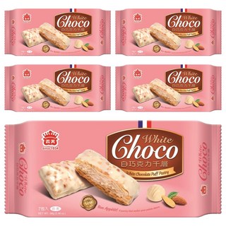 義美 千層派 白巧克力, 98g, 5袋