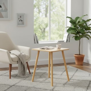 北歐風簡約茶几 小方桌, 胡桃色