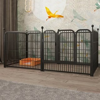 加固加高寵物圍欄 120 x 60 x 60cm 黑色, 堅固耐用，自由拼接, 1個