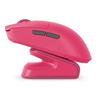 지클릭커 슈퍼히어로 르캄프 라이트 초경량 게이밍 블루투스 유무선 마우스, OP99 MASTER, 핫핑크