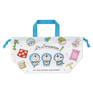 Skater 束口式便當袋收納袋, 1個, 哆啦a夢