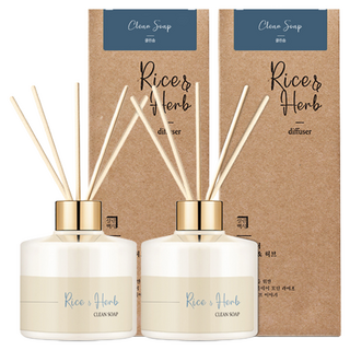살림백서 라이스 앤 허브 디퓨저, 클린솝, 200ml, 4개