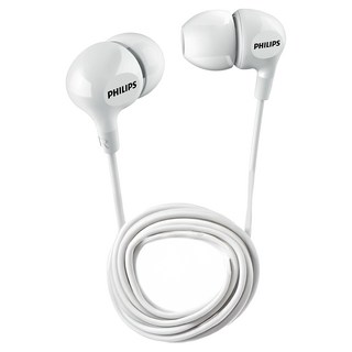 PHILIPS 飛利浦 耳塞式耳機麥克風, SHE3555WT, 白色