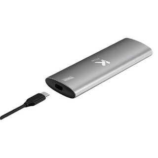 KTnet 廣鐸 M.2 SSD NVME SATA雙協議鋁合金外接盒, USB 3.2 Gen2 10Gbps, 超大容量 | 小巧輕裝, EM600, 1個
