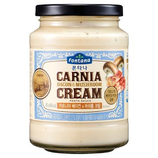 폰타나 카르니아 베이컨 앤 머쉬룸 크림 파스타 소스, 430g, 1개