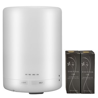 良瑞軒 香氛水氧機 Set 300ml 容量 含2瓶精油, CAAD0027S2, 暖白光