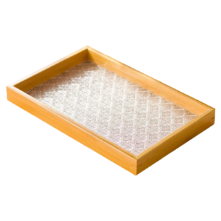 HAPPY LiFE 楠竹托盤 Y1144 長方形, 中款(36 x 24 x 3.5cm), 茶色