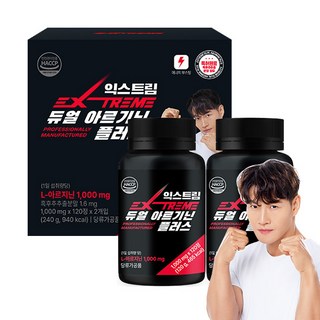 익스트림 듀얼 아르기닌 플러스 1000mg, 120정, 2개