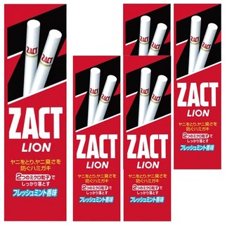 LION 獅王 漬脫牙膏 煙垢剋星 專為吸菸人士解決口腔問題 去除煙漬 幫助防止蛀牙 清涼薄荷清新口氣, 150g, 5條