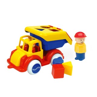 VIKINGTOYS Jumbo形狀認知資源回收車，原裝進口 瑞典品牌 安全玩具, 28cm, 1組