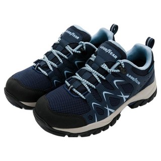 GOODYEAR 固特異 女 低筒戶外鞋 動態防水, 25cm, 藍色