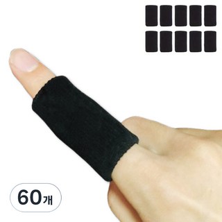 테라오르 압박형 손가락 보호대 블랙, 60개