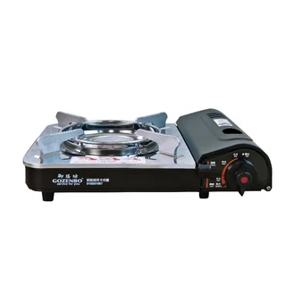 GOZENBO 御膳坊 節能高效卡式爐 91 x 340 x 280mm 1個, 銀色 + 黑色