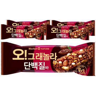 Market O NATURE 蛋白棒 可可口味, 40g, 5條