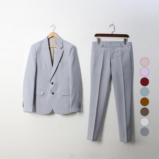 X Barcode 男士日常單排扣西裝套裝