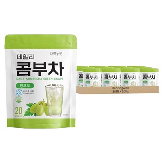 Danongwon 乳酸菌康普茶 青葡萄, 5g, 20條, 30袋