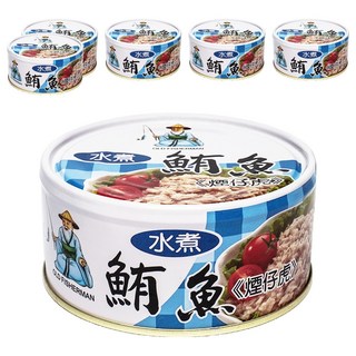 同榮 水煮鮪魚, 煙仔虎風味, 180g, 6罐