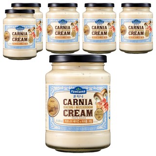 Fontana Carnia 培根蘑菇奶油意大利麵醬, 430g, 6個