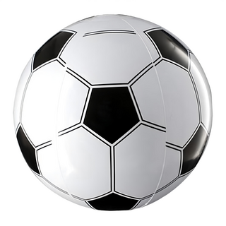 台灣製 足球檢驗合格 16吋 足球 棒球 加厚沙灘球 兒童充氣玩具, 黑色 + 白色, 1個