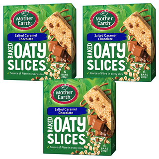 Mother Earth 烘焙燕麥棒 薄鹽焦糖巧克力, 240g, 3盒
